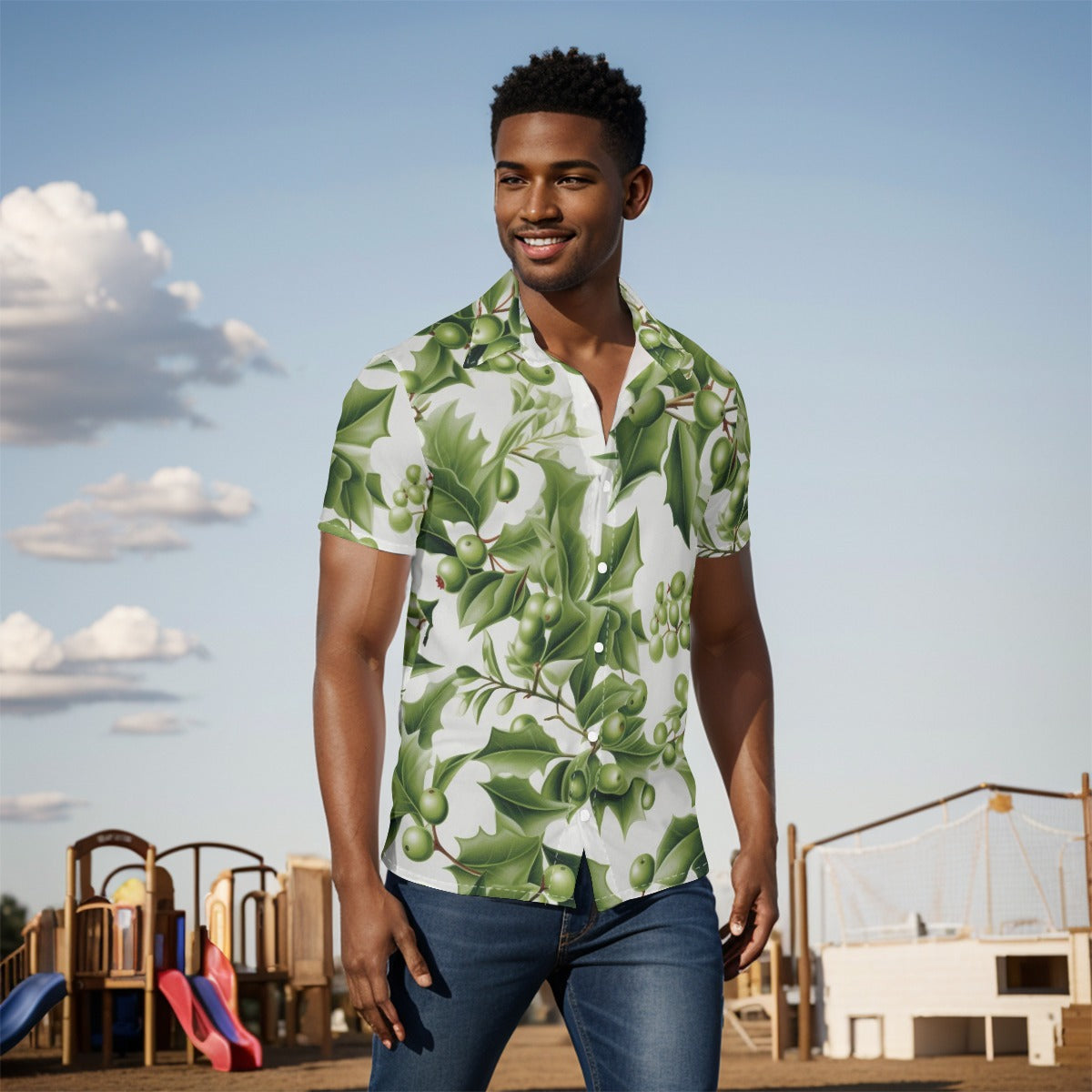 All-Over Print Men's Shirt