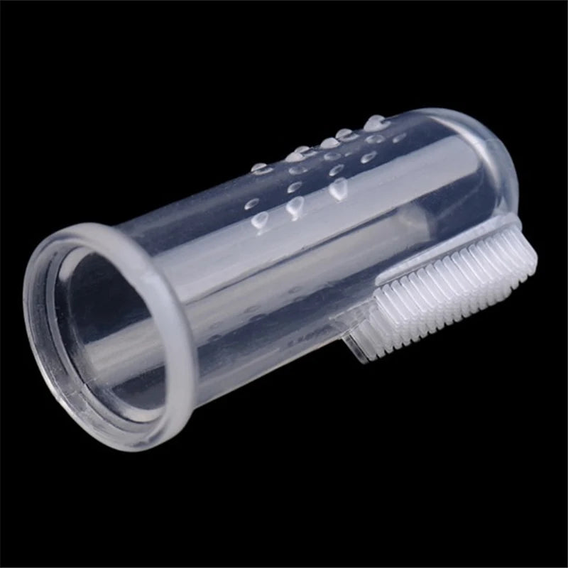 1PC Super Soft Pet Finger Dog Toothbrush Teddy Dog Brush Bad Breath Tartar Teeth Tool Cat Cleaning Dog Supplies Accessories