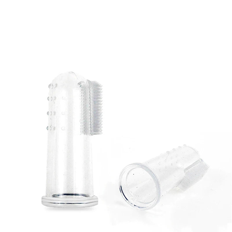 1PC Super Soft Pet Finger Dog Toothbrush Teddy Dog Brush Bad Breath Tartar Teeth Tool Cat Cleaning Dog Supplies Accessories
