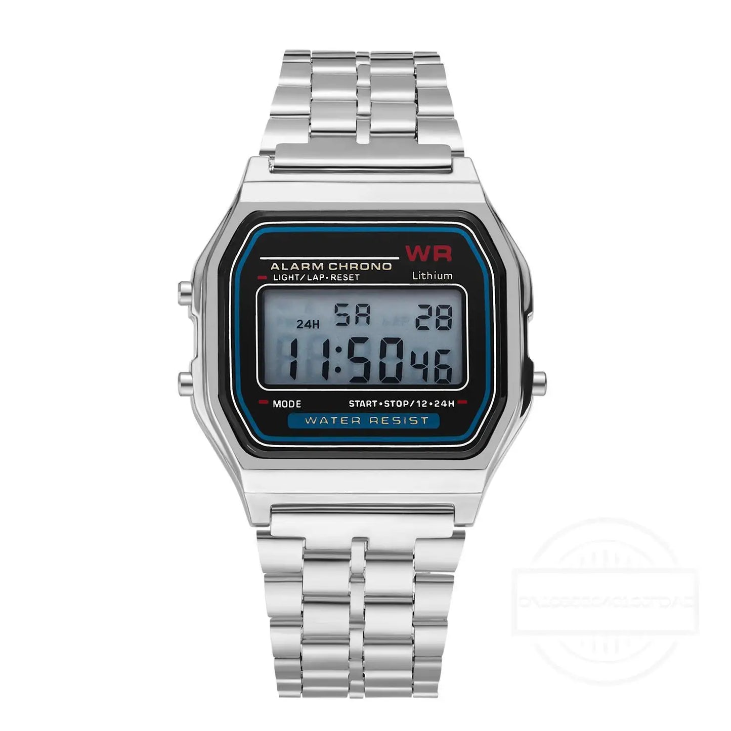 Luxury LED Digital Watches for Men Stainless Steel Gold Sliver Electronic Watch Fashion Business Mens Watch Relogios Masculino (Copy)
