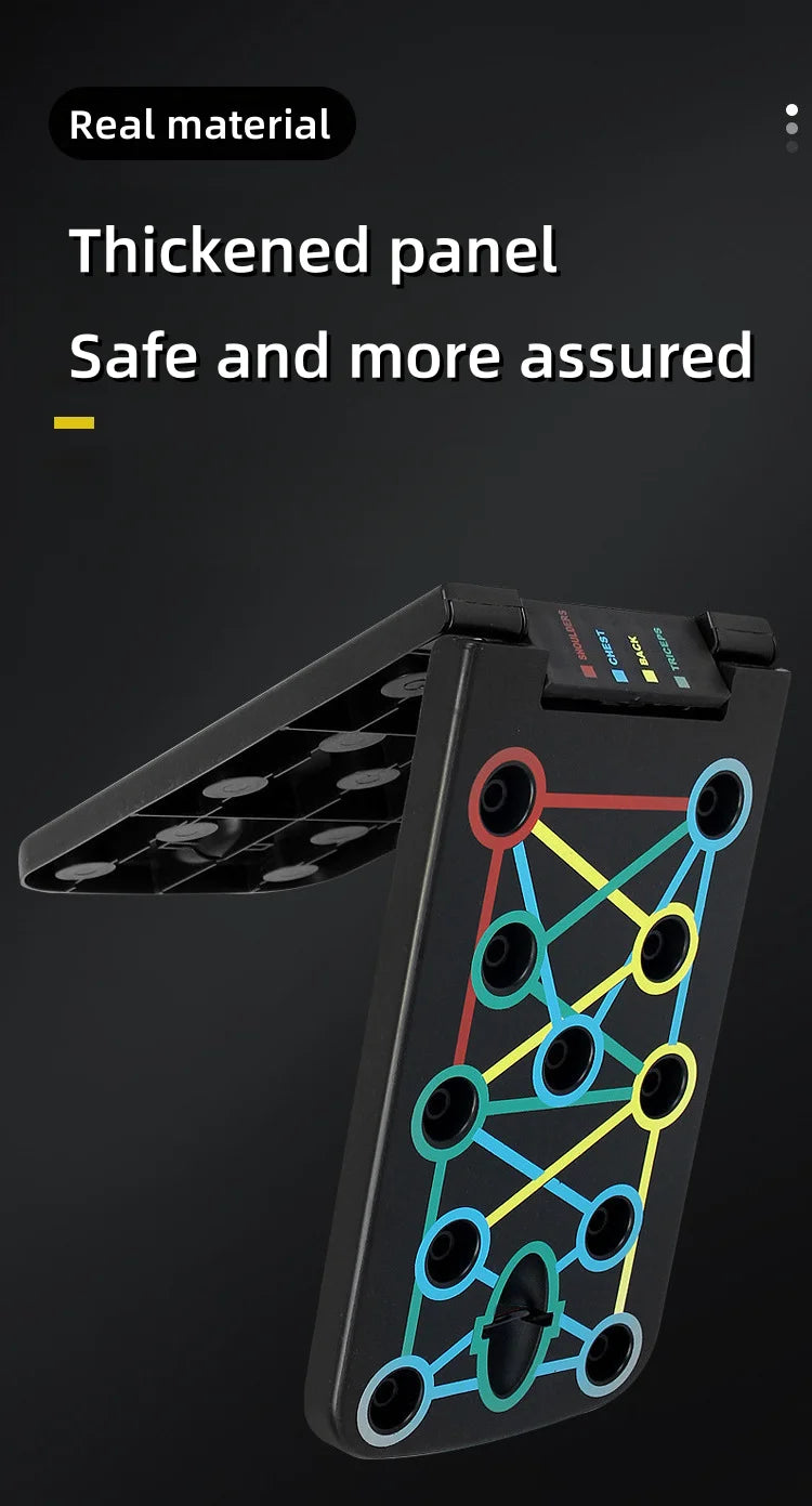 Portable Multi-Function Push-Up Board Set Foldable Exercise Equipment for Chest Abs Back Workout Home Gym Fitness Training