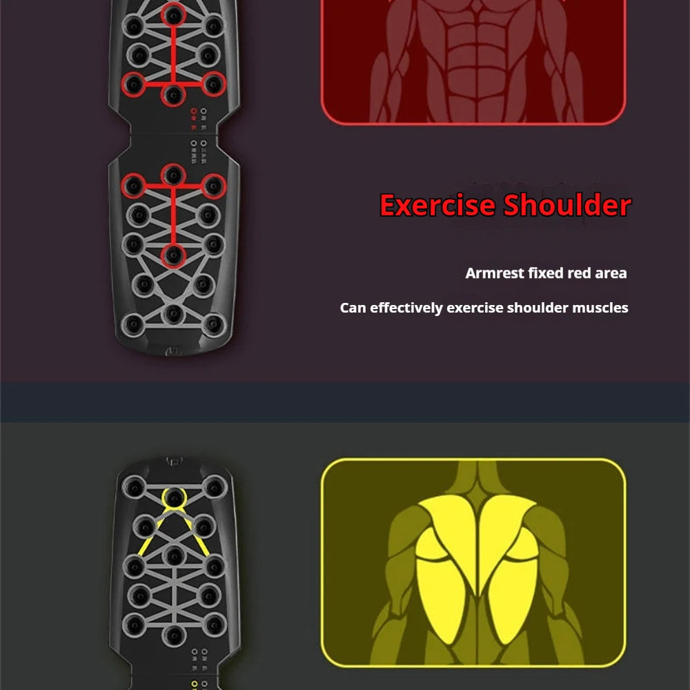 Foldable Push Up Board Chest Abs Core Training Equipment Portable Home Gym Fitness