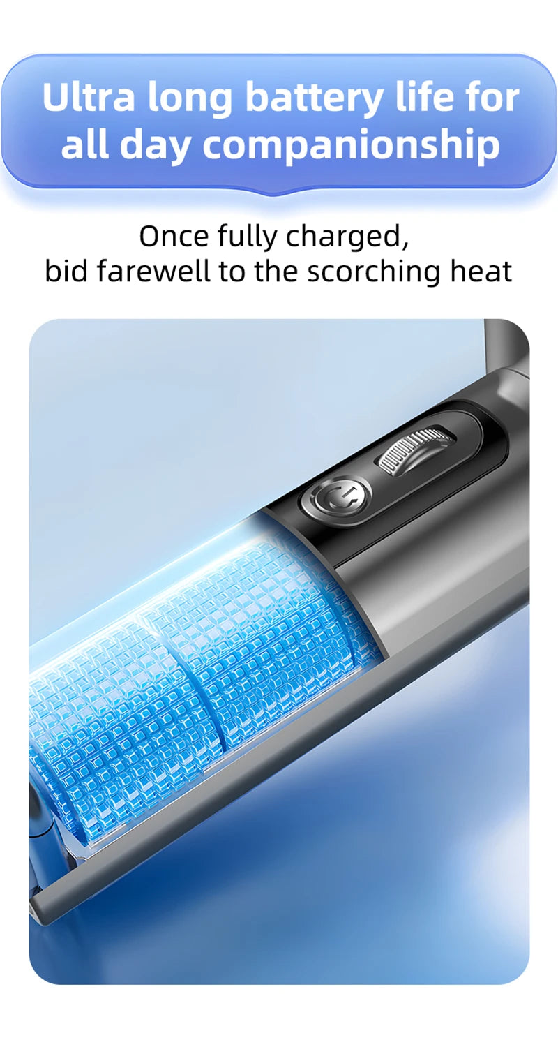 Mini Handheld Turbo Fan F08 With Led Display And 100 Gears Wind Speed Usb Charging Small Wind Cannon High Speed Fan 2025