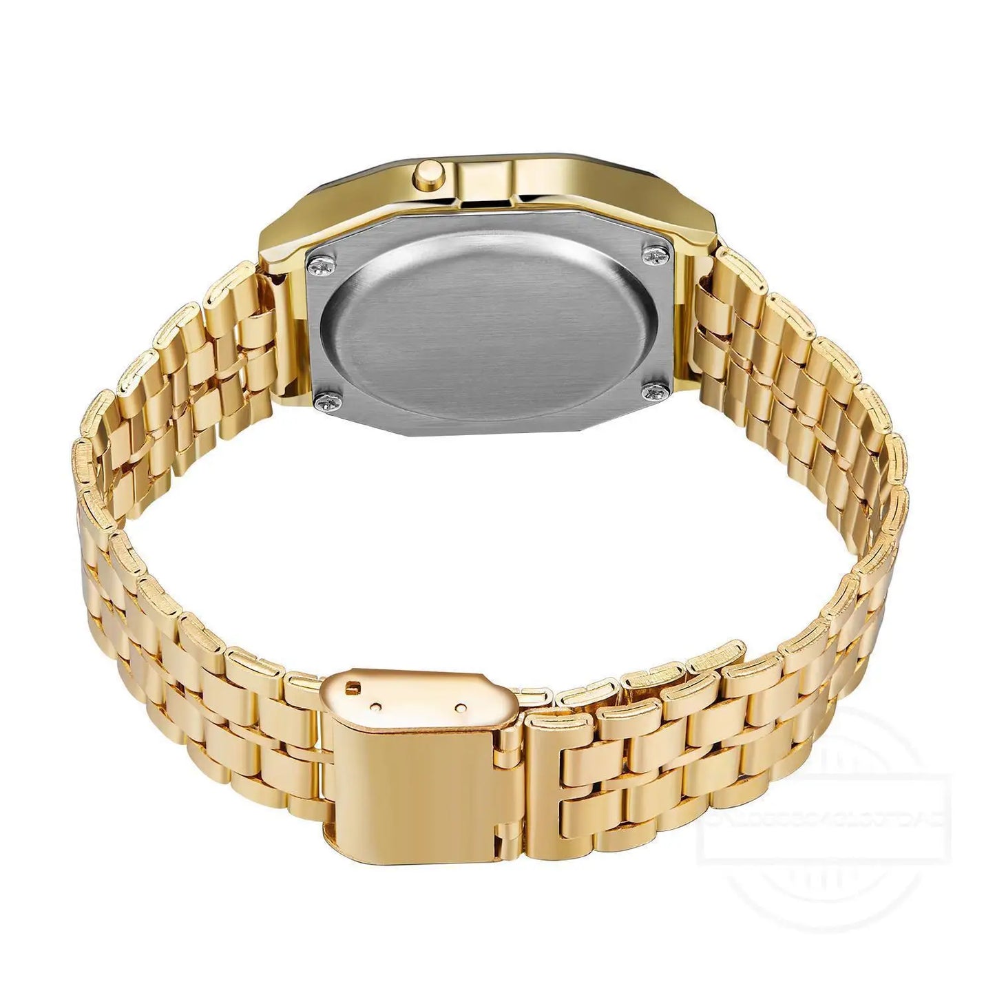 Luxury LED Digital Watches for Men Stainless Steel Gold Sliver Electronic Watch Fashion Business Mens Watch Relogios Masculino (Copy)