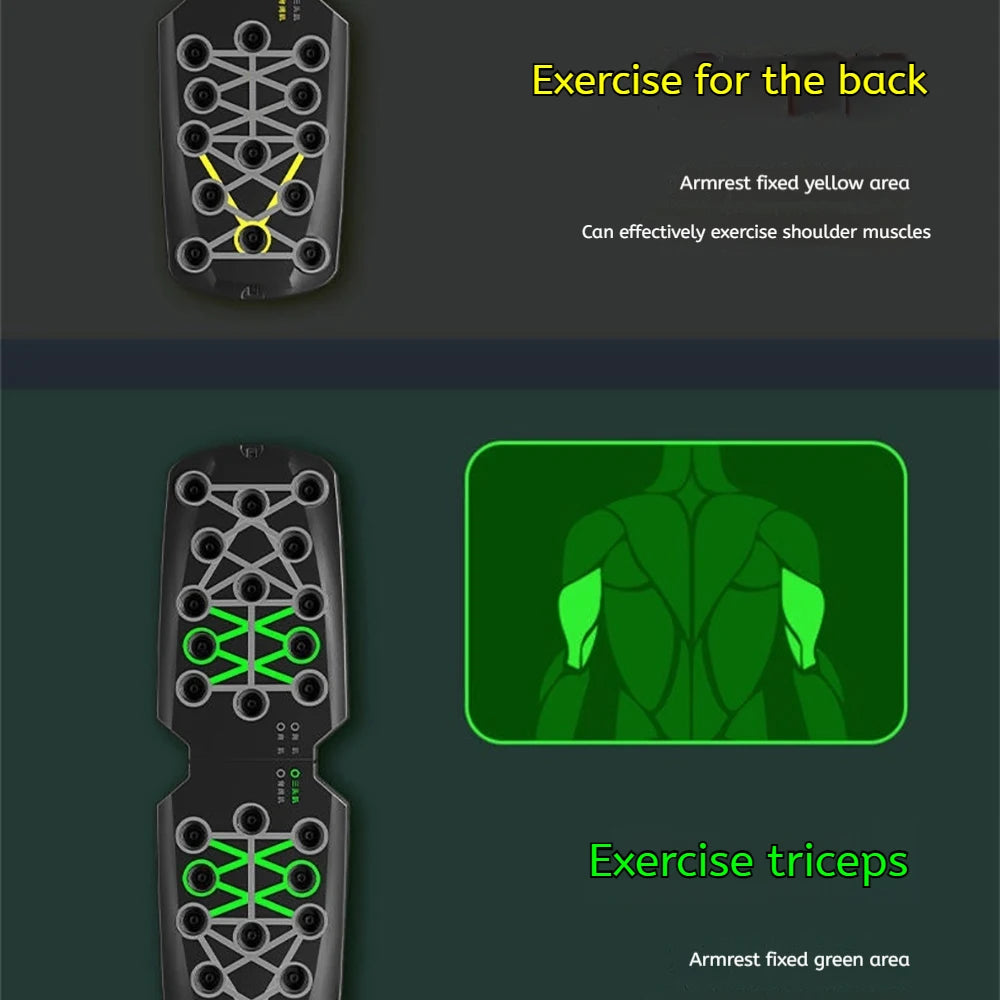 Foldable Push Up Board Chest Abs Core Training Equipment Portable Home Gym Fitness