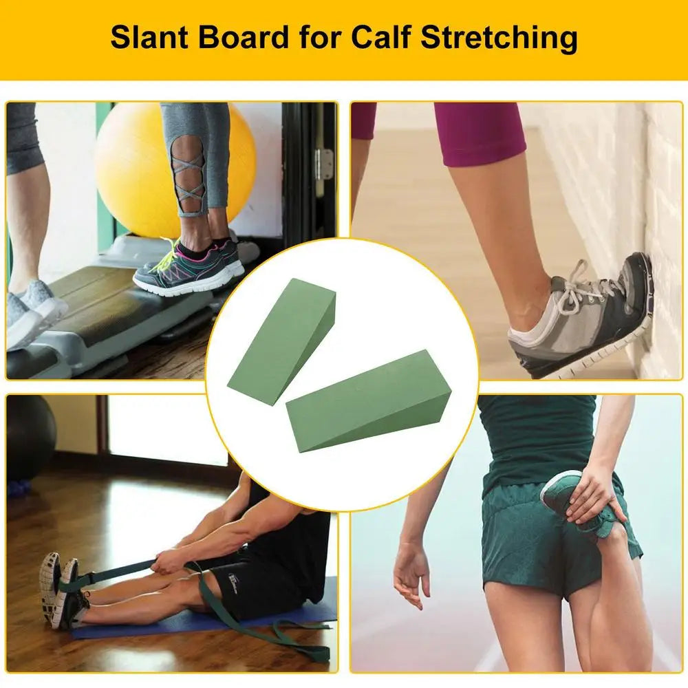 Squat Wedge Block Yoga Wedge Stretch Slant Boards Adjustable Non-Slip Foot Stretcher Improve Lower Leg Strength Gym Equipment