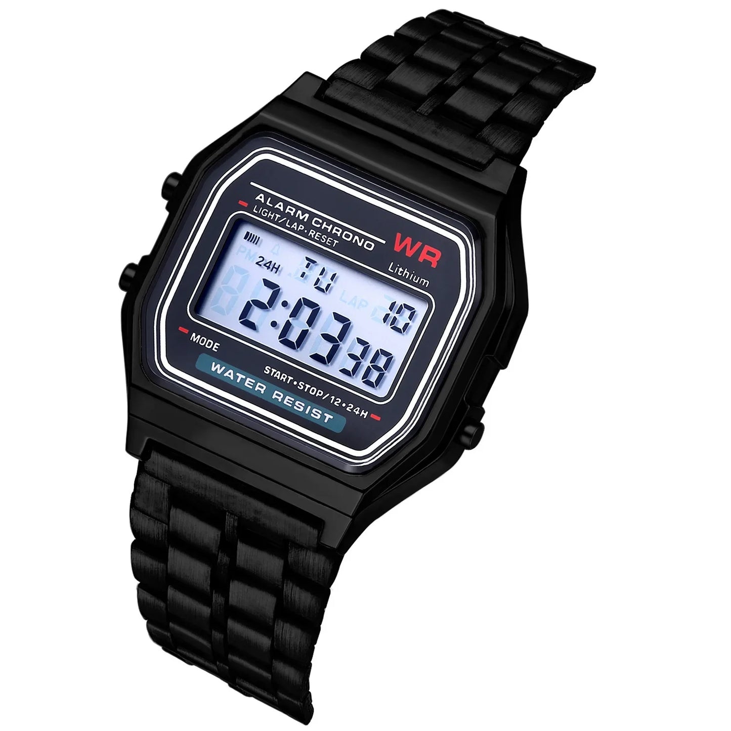 Luxury LED Digital Watches for Men Stainless Steel Gold Sliver Electronic Watch Fashion Business Mens Watch Relogios Masculino (Copy)