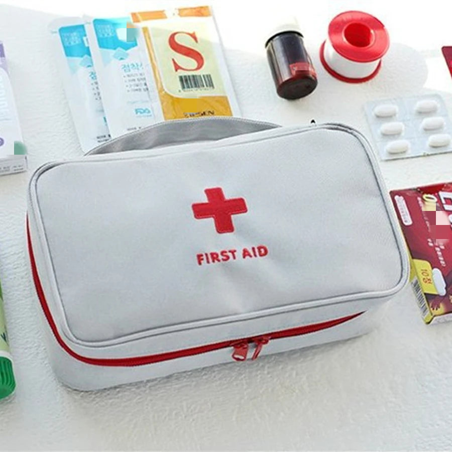 Health Medicine First Aid Kit Oxford Cloth Portable Travel Storage Emergency Kit Tote Bag Outdoor Medical Bag Storage Bag