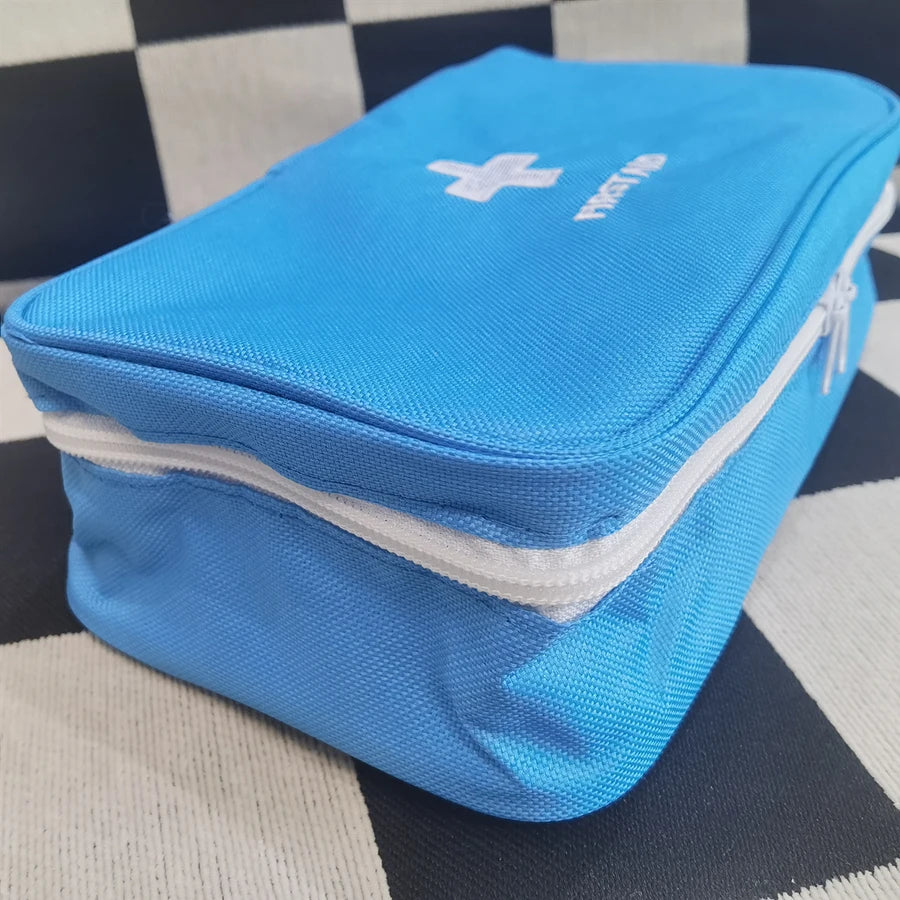 Health Medicine First Aid Kit Oxford Cloth Portable Travel Storage Emergency Kit Tote Bag Outdoor Medical Bag Storage Bag