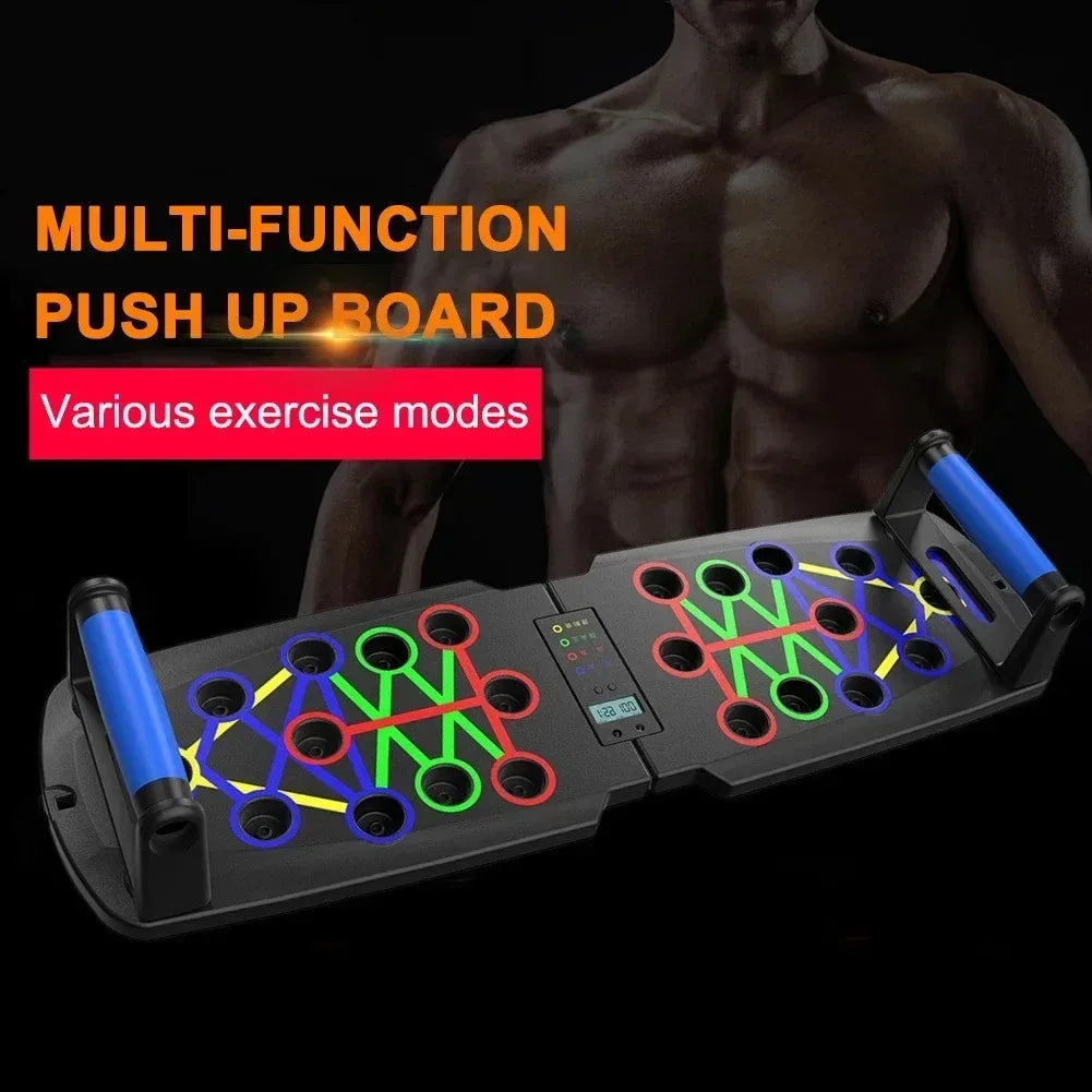 Household push-up board set for portable multi-function push-up fitness equipment for men's chest abdomen/back training