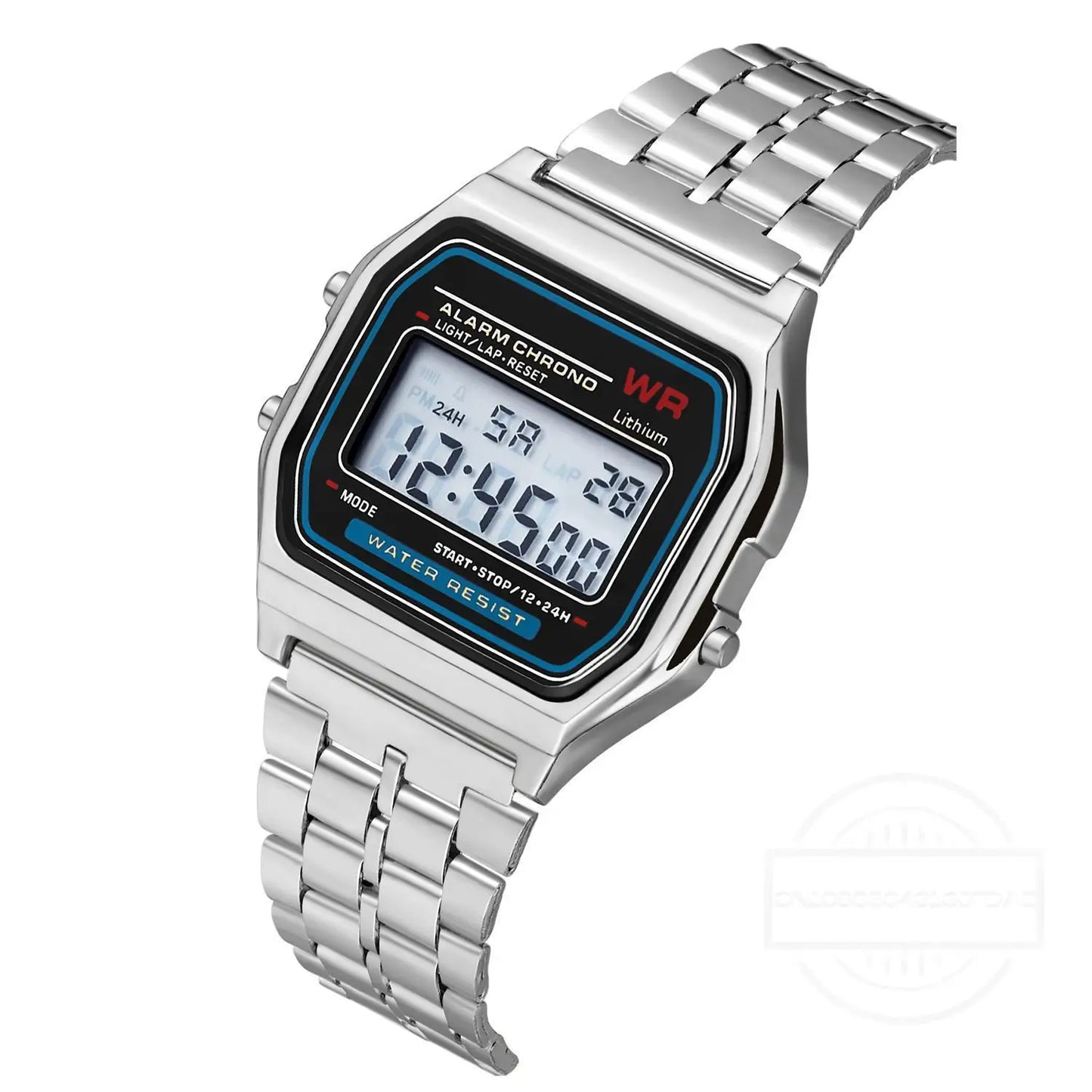 Luxury LED Digital Watches for Men Stainless Steel Gold Sliver Electronic Watch Fashion Business Mens Watch Relogios Masculino (Copy)