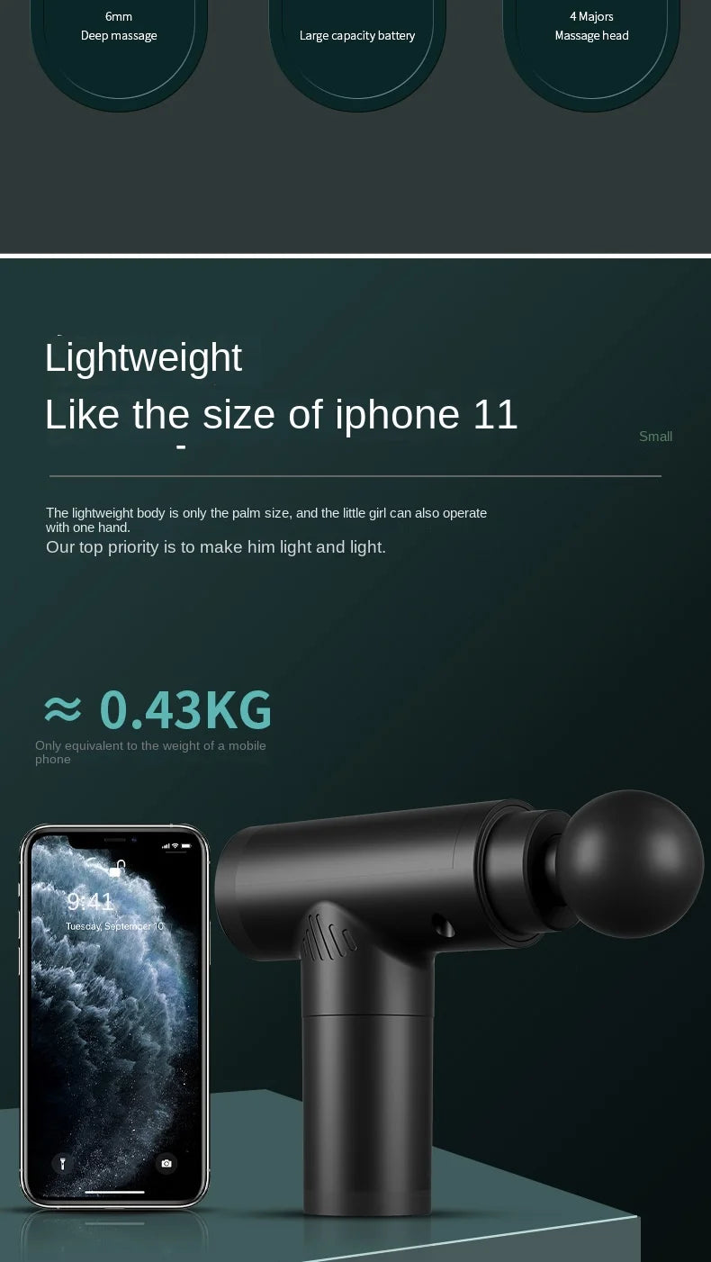 Xiaomi Mijia New Fascia Gun Smart Home Relaxation Treatments Massager Relieve Muscle Soreness Vibration Portable Massage Gun