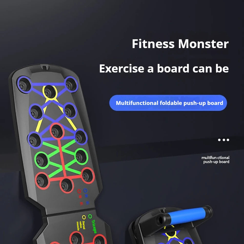 Foldable Push Up Board Chest Abs Core Training Equipment Portable Home Gym Fitness