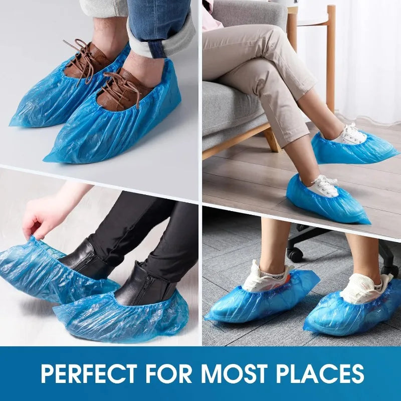 Disposable Shoe Covers Household Non-woven Shoe Cover Waterproof Slip Resistant Booties Cover Travel Hotel Disposable Dust Shoes