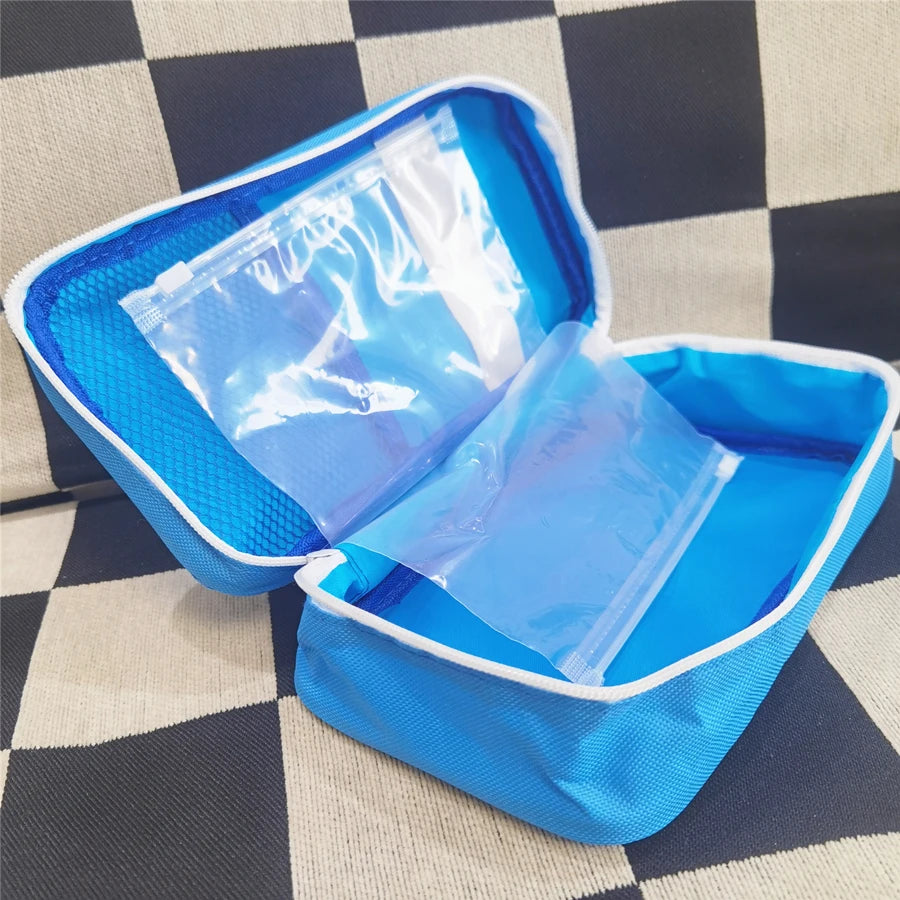 Health Medicine First Aid Kit Oxford Cloth Portable Travel Storage Emergency Kit Tote Bag Outdoor Medical Bag Storage Bag