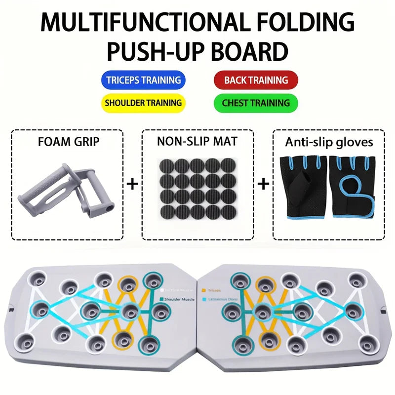 Push Up Support Board, Multifunctional Exercise Chest and Abdominal Muscles, Household Men's and Women's Training Board Fitness