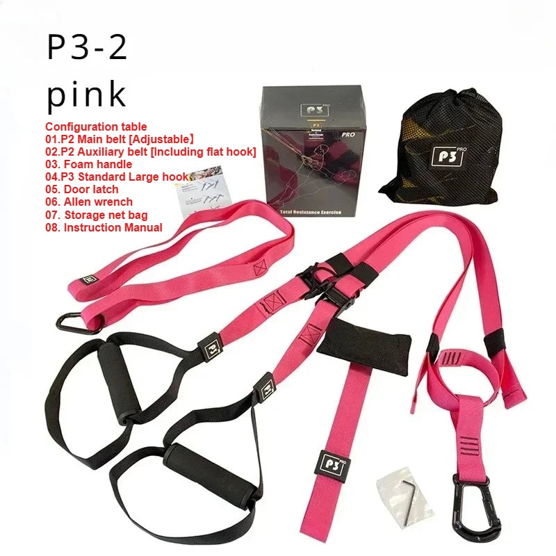 New 1 Set Suspension Training Strap Fitness Strength Power Suspension Trainer Yoga Strap Wall Mount Professional Trx Tensioner