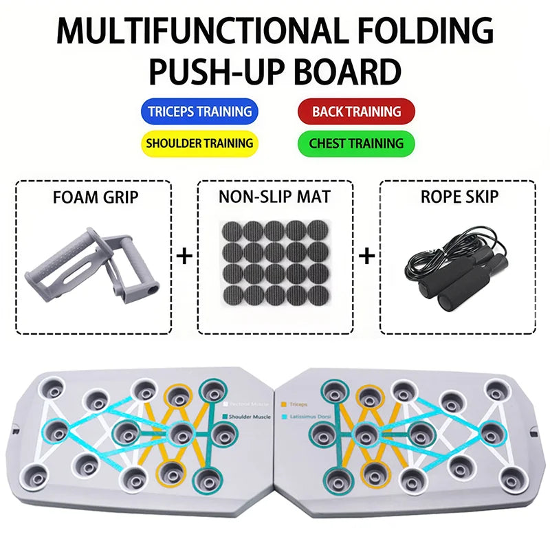 Push Up Support Board, Multifunctional Exercise Chest and Abdominal Muscles, Household Men's and Women's Training Board Fitness