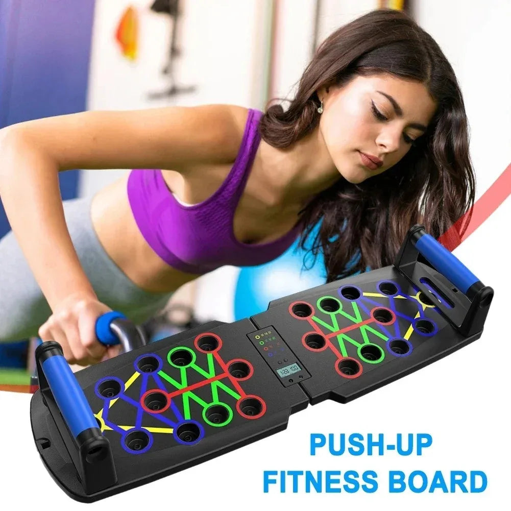 Household push-up board set for portable multi-function push-up fitness equipment for men's chest abdomen/back training