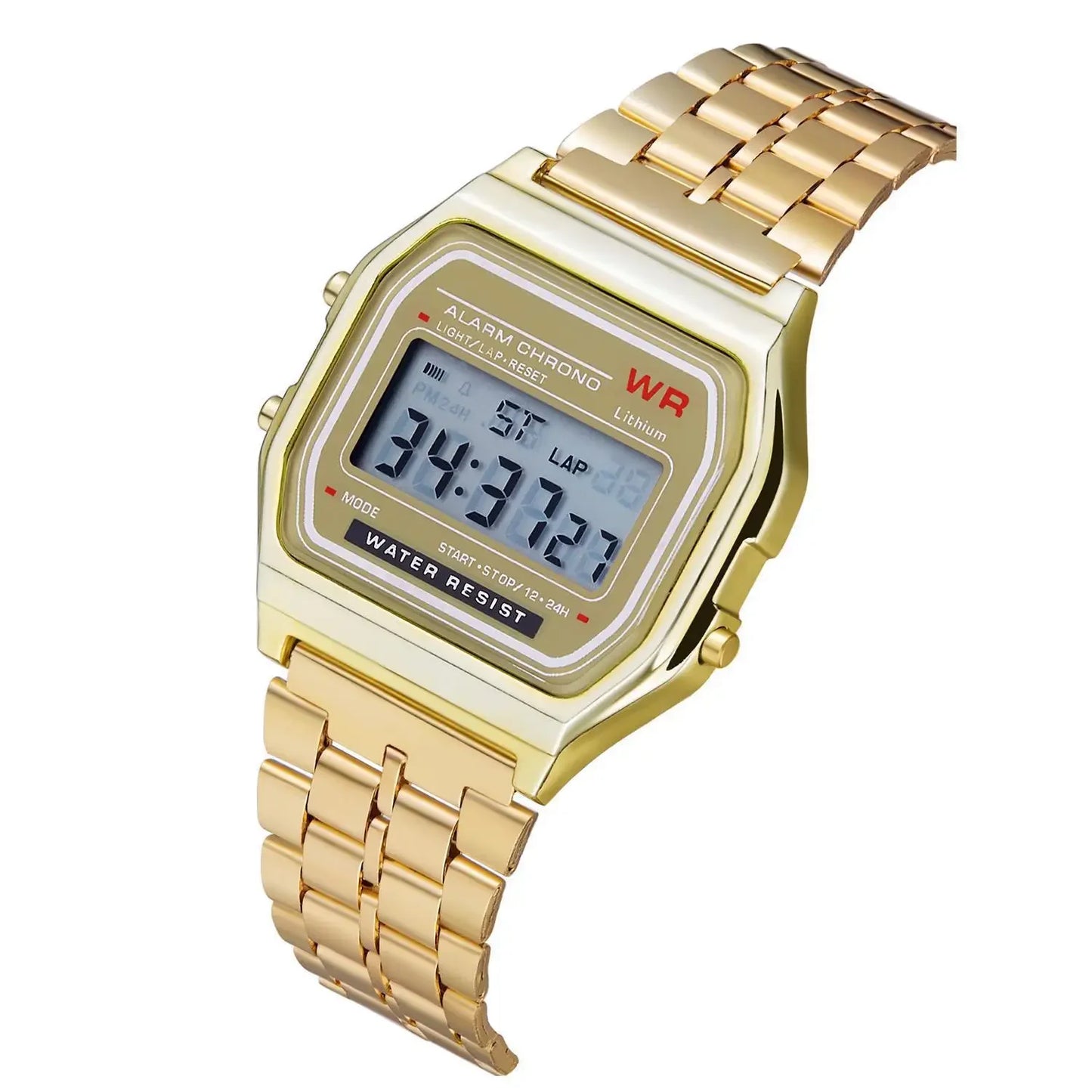 Luxury LED Digital Watches for Men Stainless Steel Gold Sliver Electronic Watch Fashion Business Mens Watch Relogios Masculino (Copy)