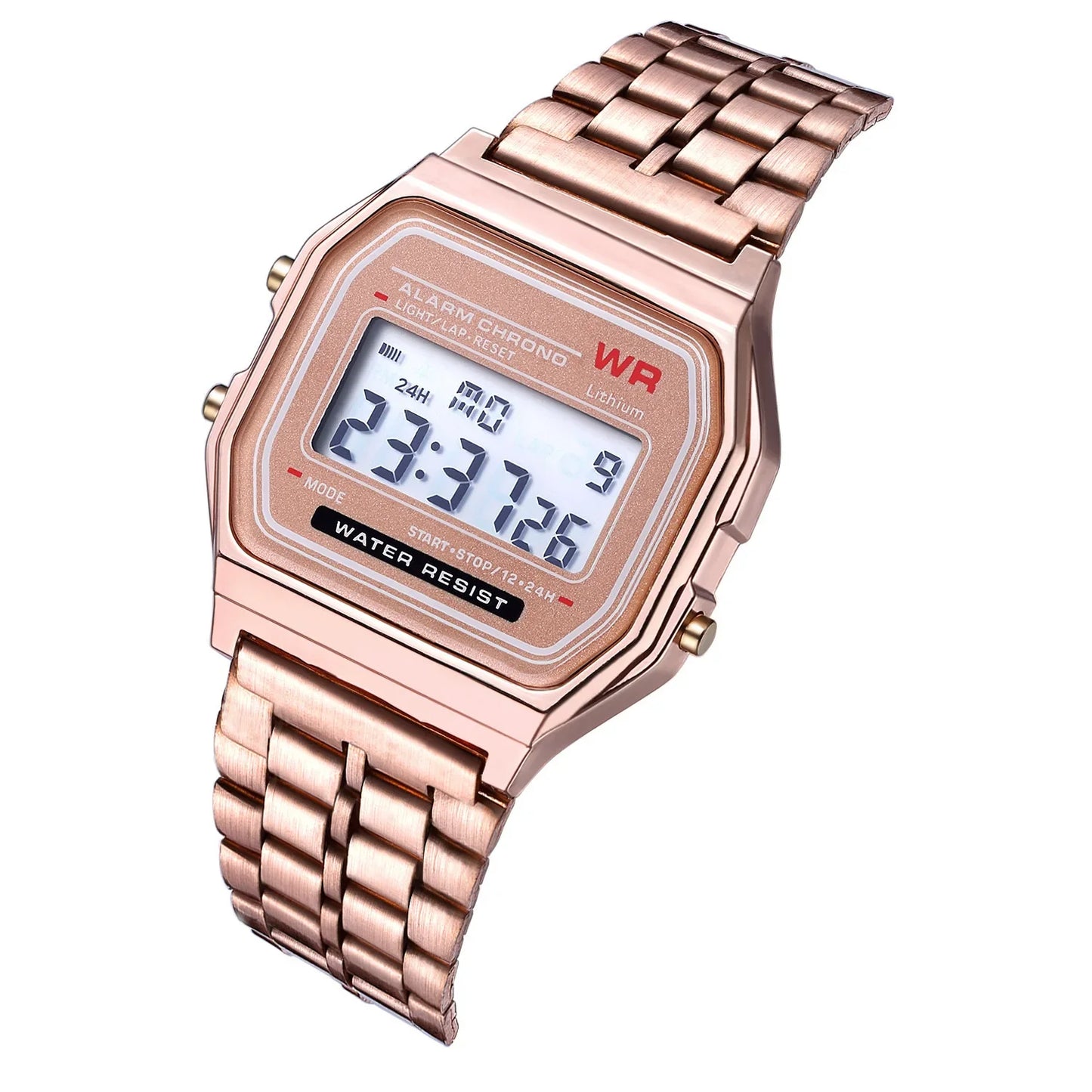 Luxury LED Digital Watches for Men Stainless Steel Gold Sliver Electronic Watch Fashion Business Mens Watch Relogios Masculino (Copy)