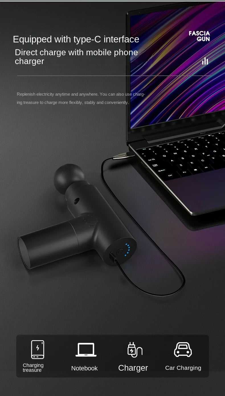 Xiaomi Mijia New Fascia Gun Smart Home Relaxation Treatments Massager Relieve Muscle Soreness Vibration Portable Massage Gun