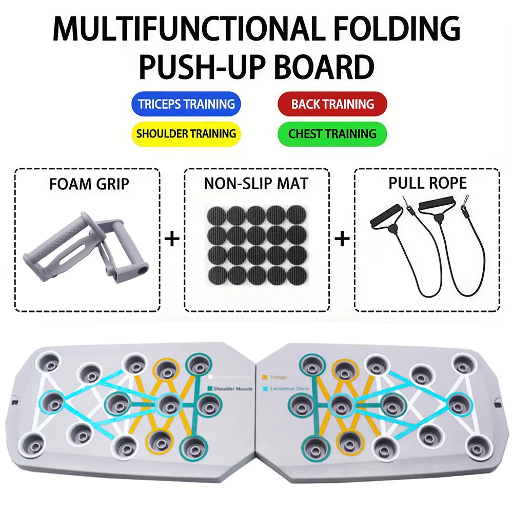 Push Up Support Board, Multifunctional Exercise Chest and Abdominal Muscles, Household Men's and Women's Training Board Fitness