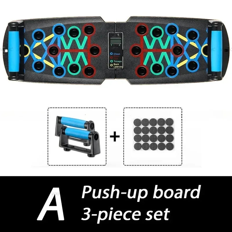 Household push-up board set for portable multi-function push-up fitness equipment for men's chest abdomen/back training