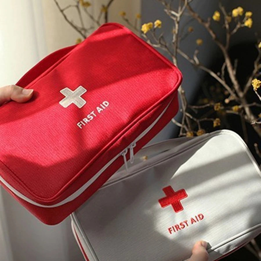 Health Medicine First Aid Kit Oxford Cloth Portable Travel Storage Emergency Kit Tote Bag Outdoor Medical Bag Storage Bag