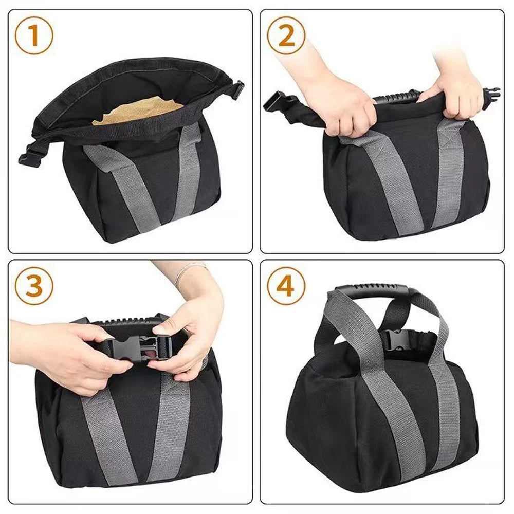 Fitness Training Power Sandbag Portable Adjustable Canvas Sand Kettlebell Soft Sand Bag for Home Training,Fitness,Yoga Workout