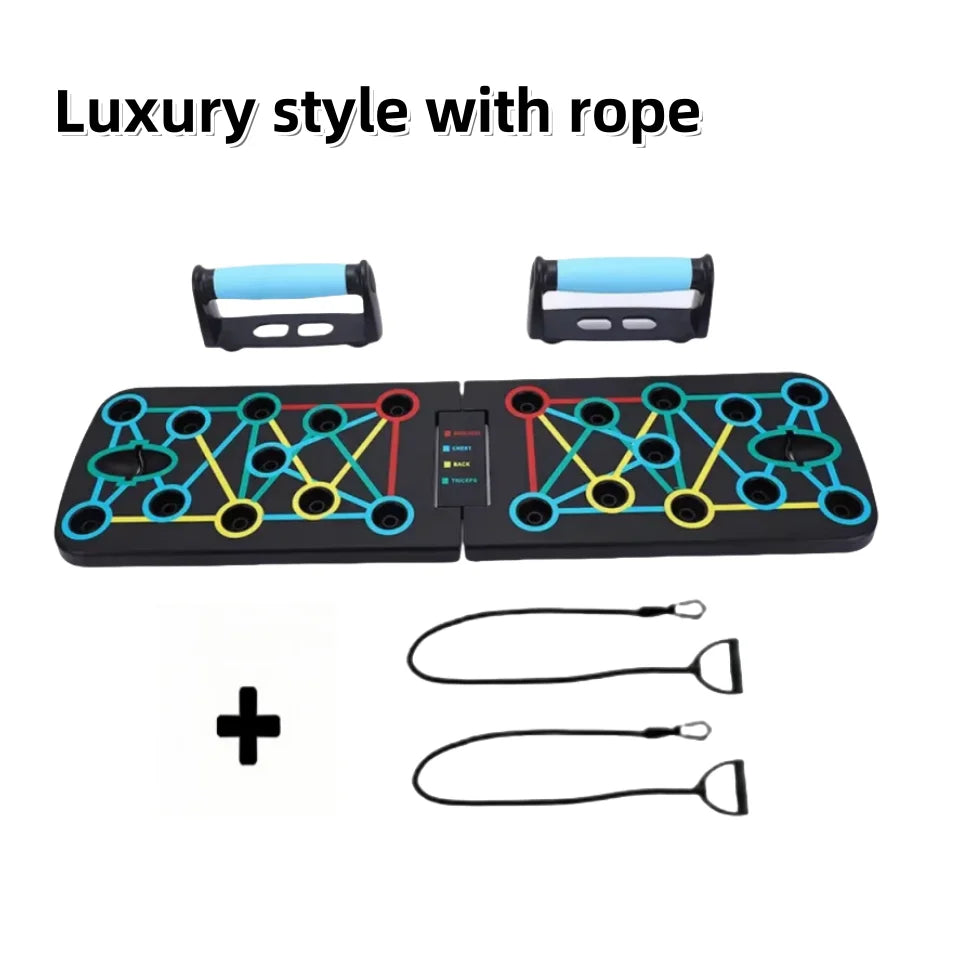 Portable Multi-Function Push-Up Board Set Foldable Exercise Equipment for Chest Abs Back Workout Home Gym Fitness Training