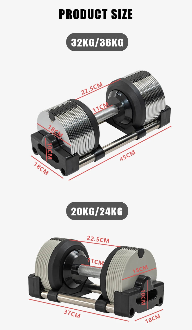 Adjustable Dumbbell Set 20Kg 28Kg 32Kg High Quality Product Category Dumbbells