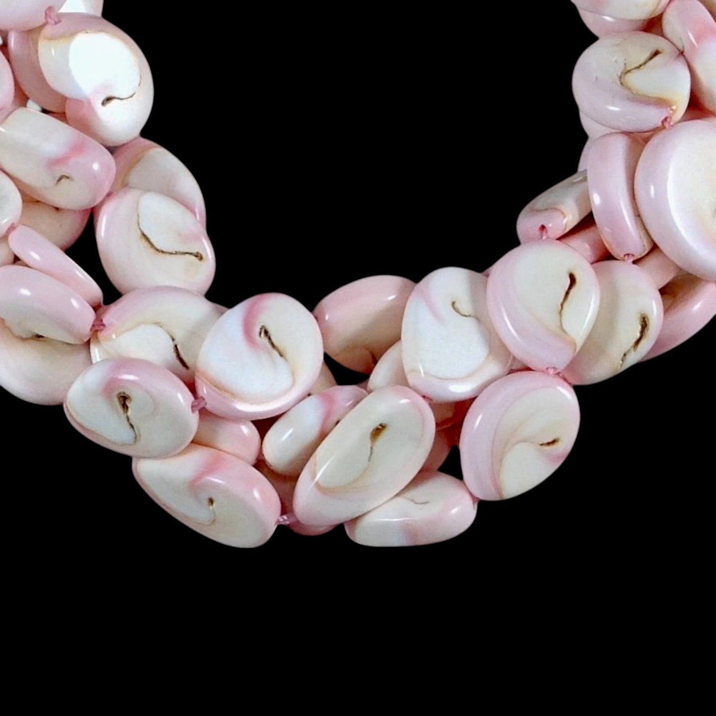 Queen Conch Shell, Teardrop with Swirl Pattern-0