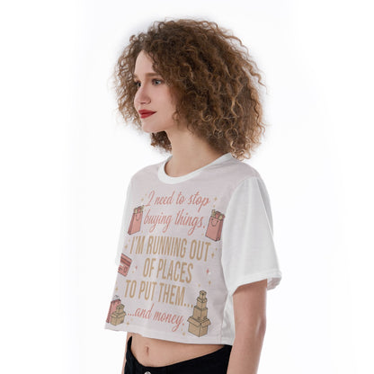All-Over Print Cropped T-Shirt