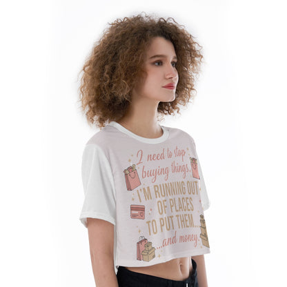All-Over Print Cropped T-Shirt