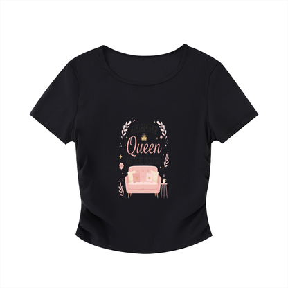 Ruched Bodycon Crop Top