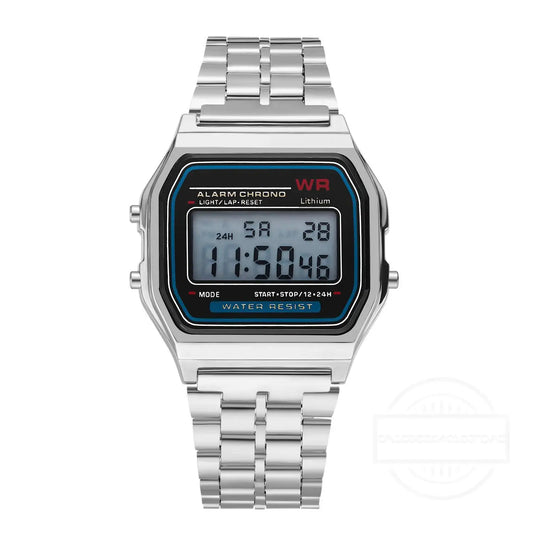 Luxury LED Digital Watches for Men Stainless Steel Gold Sliver Electronic Watch Fashion Business Mens Watch Relogios Masculino (Copy)