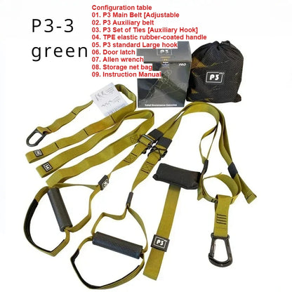 New 1 Set Suspension Training Strap Fitness Strength Power Suspension Trainer  Yoga Strap Wall Mount Professional Trx Tensioner