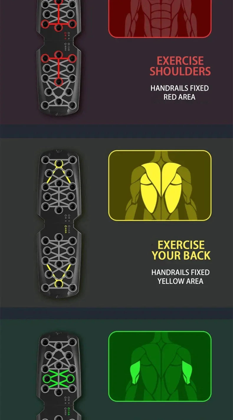 Household push-up board rack, foldable fitness equipment for men and women, chest and abdominal muscle training device.