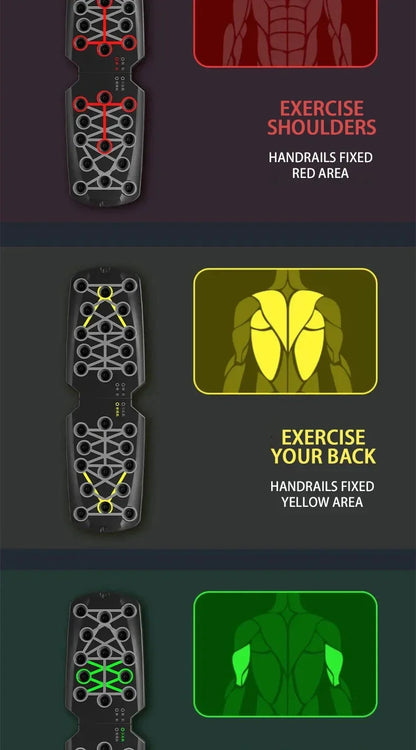 Household push-up board rack, foldable fitness equipment for men and women, chest and abdominal muscle training device.