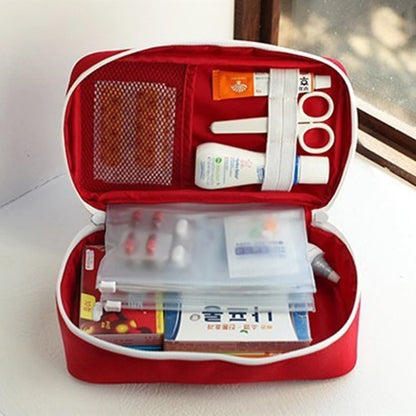 Health Medicine First Aid Kit Oxford Cloth Portable Travel Storage Emergency Kit Tote Bag Outdoor Medical Bag Storage Bag