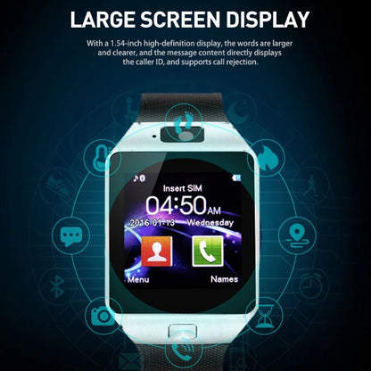 Smart Watch Men Women With SIM TF Card Slot Bluetooth Call Camera Smartwatch Information Watches Push Music Play For Android IOS