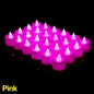 1/48PCS Flameless Led Candle Christmas Wedding Party Decoration Table Lamp Heart-shape Electronic Battery-Power Tealight Candles