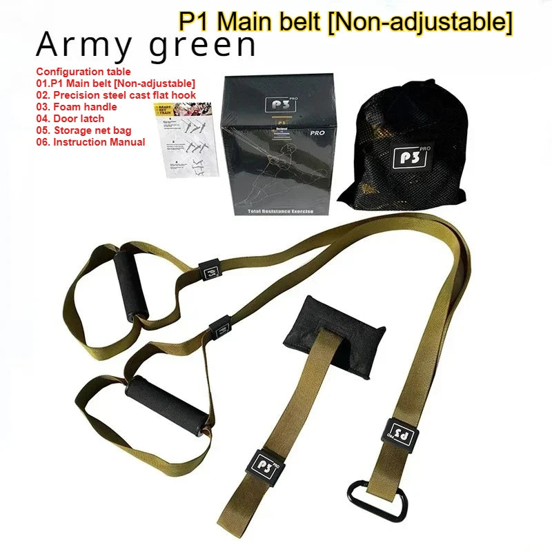 New 1 Set Suspension Training Strap Fitness Strength Power Suspension Trainer  Yoga Strap Wall Mount Professional Trx Tensioner