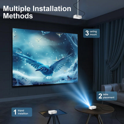 GTEQY HD video projector portable mini projector