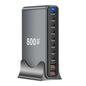 800W/670W/470W USB C Fast GaN Charger Multi-port Desktop Charging Station For iPhone Samsung Xiaomi Huawei Macbook Type C PD3.0