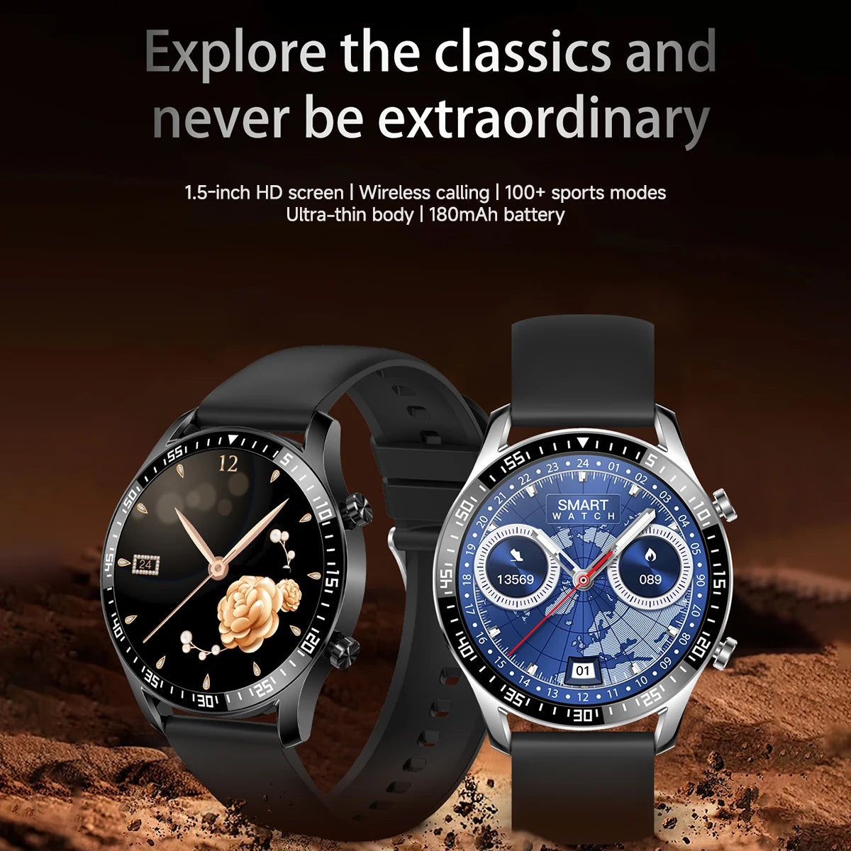 New Smart Watch Al Voice Assistant HD Touch Screen BT Call Message Push Kids Bracelet 100+Sport Fashion Smartwatch For Men Women
