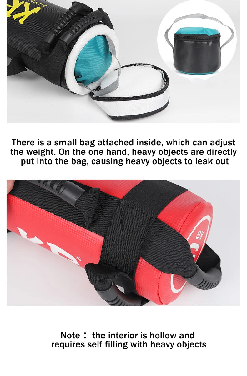 Fitness Sandbag 5/10/15/20/25/30kg Weight Lifting Bulgarian Sandbag Unfilled Power Bag Body Building Gym Sports Muscle Training