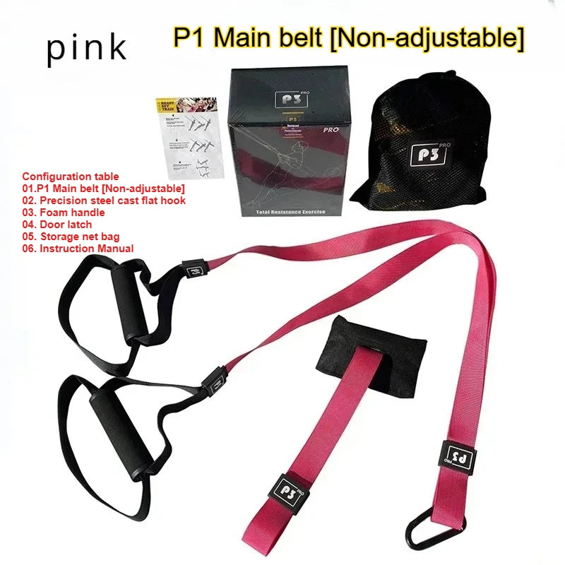 New 1 Set Suspension Training Strap Fitness Strength Power Suspension Trainer  Yoga Strap Wall Mount Professional Trx Tensioner
