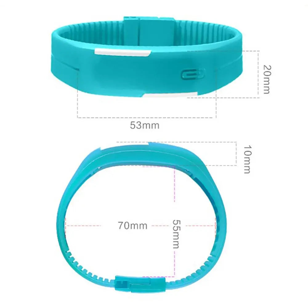 Waterproof Kids Wristband Silicone Bracelet Electronic Watch LED Touch Wrist Watch Touch Digital Watch Sports Wristwatches